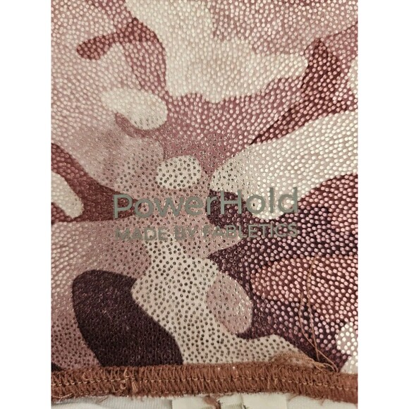 PowerHold By Fabletics Shiny Pink Camo Capri Leggings Size XS - Picture 6 of 9